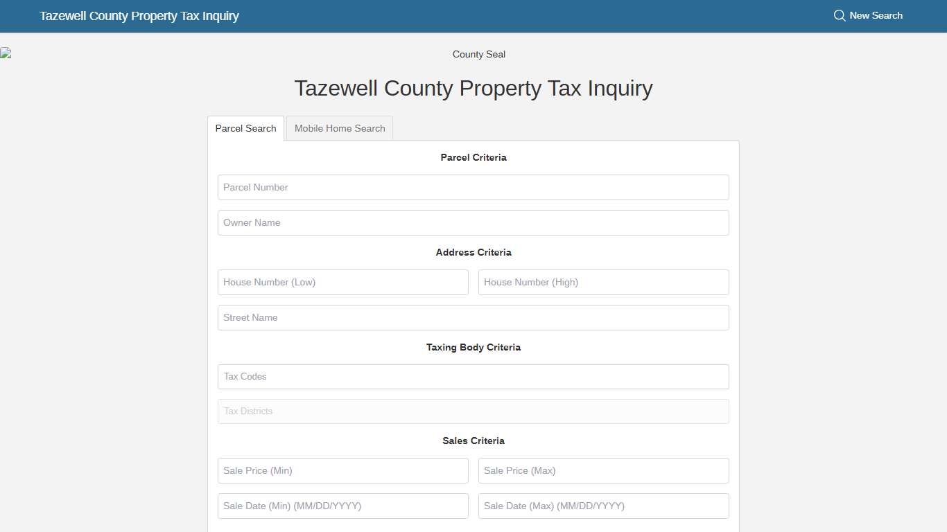 Tazewell County Property Tax Inquiry